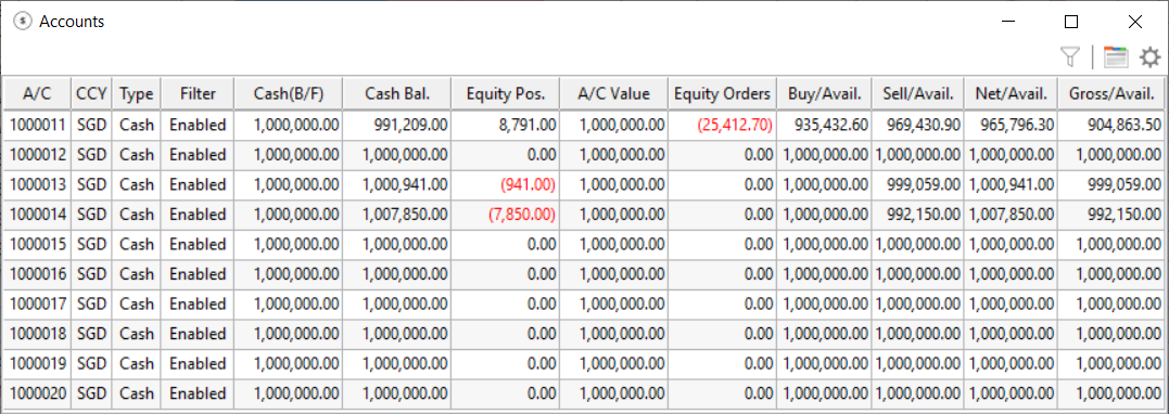 Account Balance