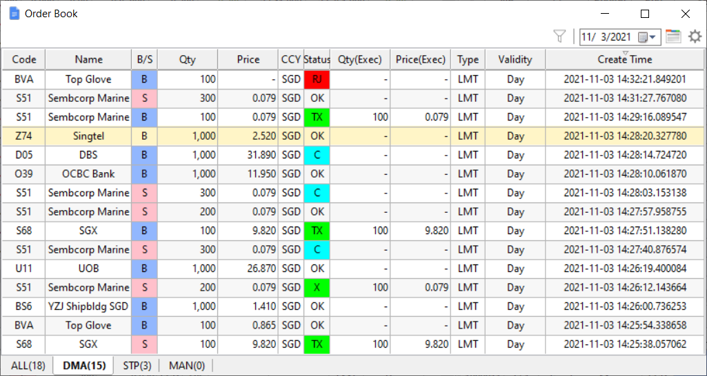 OrderBook